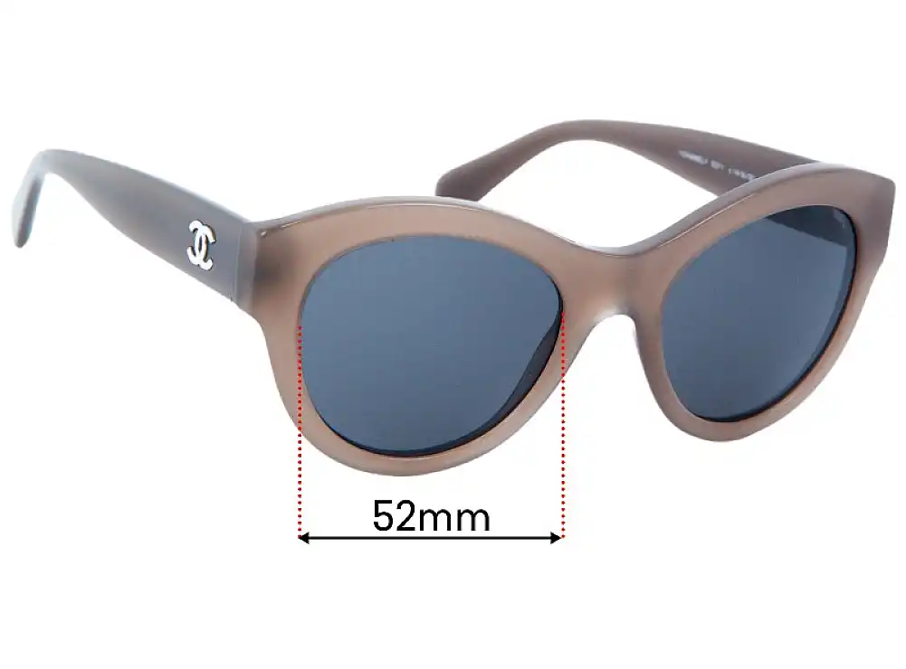 Chanel 5371 52mm Replacement Lenses by Sunglass Fix™